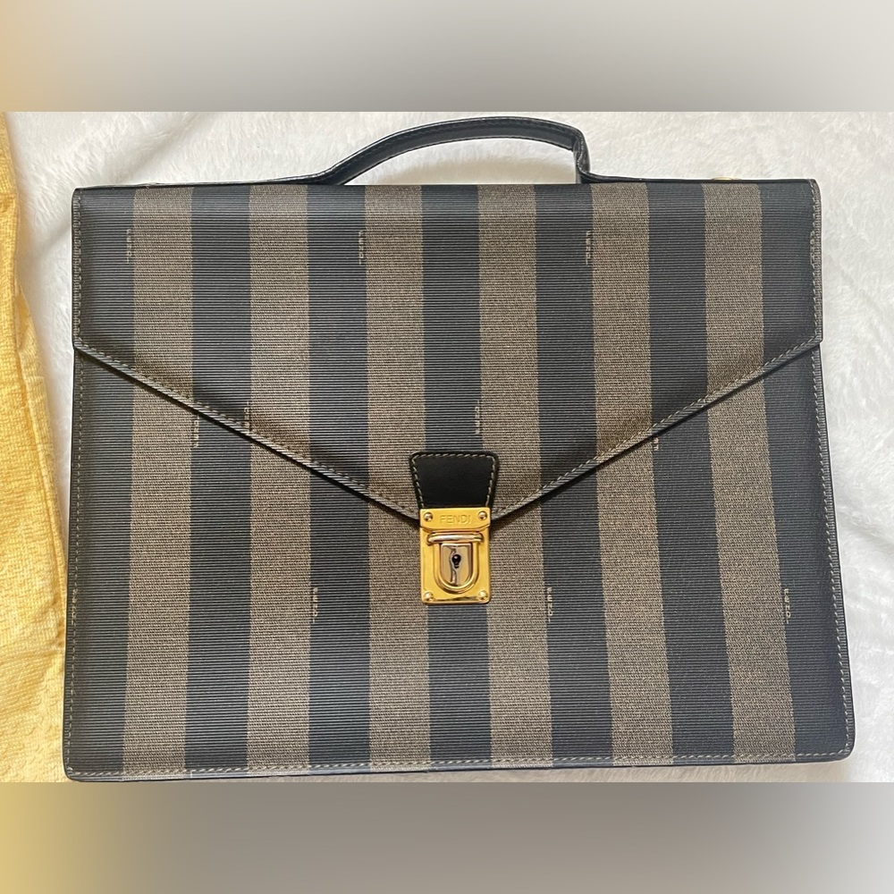 Fendi Pequin Briefcase